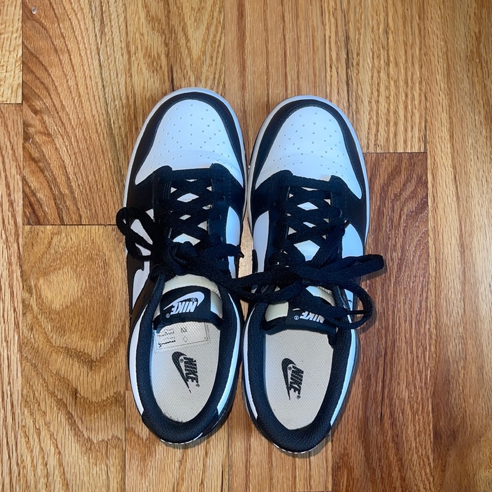 Nike Dunk Low Retro White and Black Size 8 Womens